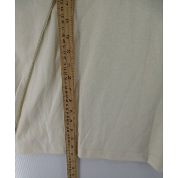 VINTAGE LL Bean Top XL Tall Cream Turtleneck Shirt T Tee 90s USA - Picture 4 of 10